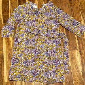 Crewcuts Purple and Yellow Floral Kids Dress